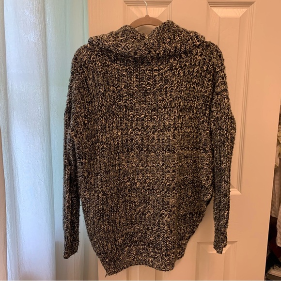 Lush Black and White Cowl Neck Sweater - Picture 2 of 3